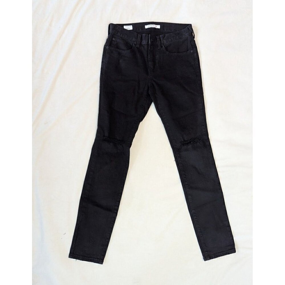 Pacsun Mens Jeans 28 X 30 Stacked Skinny Skate Punk Black Distressed — image 2 of 8